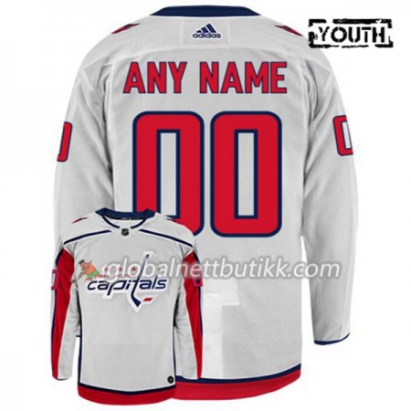 Washington Capitals Hockeydrakt Custom Hvit Adidas Authentic - Barn